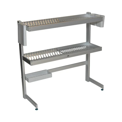 Gambar Stora Rak Piring 2 Tingkat Aluminium Large - Silver