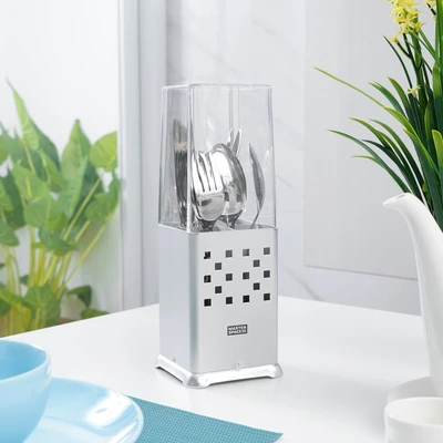 Gambar Stora Tempat Alat Makan Aluminium - Silver