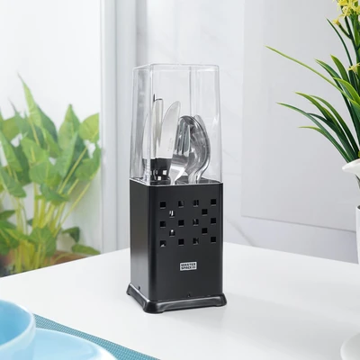 Gambar Stora Tempat Alat Makan Aluminium - Hitam