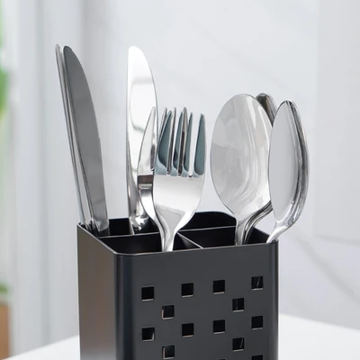 Gambar Stora Tempat Alat Makan Aluminium - Hitam