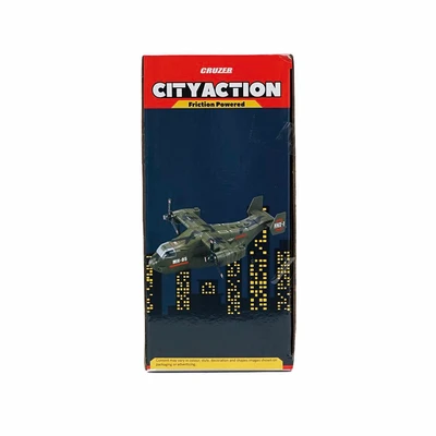 Gambar Cruzer 1:16 City Action Friction Army Aircraft