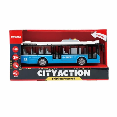 Gambar Cruzer 1:16 City Action Friction Public Bus Series3