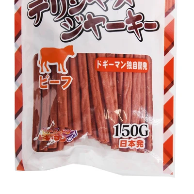 Gambar DoggyMan Camilan Anjing Beef Jerky 150 gr