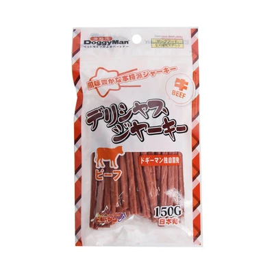Gambar DoggyMan Camilan Anjing Beef Jerky 150 gr