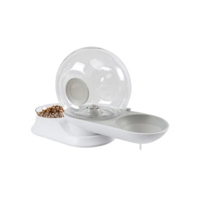 Gambar M-Pets Dispenser Air Dan Tempat Makan Bentuk Siput Untuk Hewan