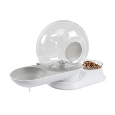 Gambar M-Pets Dispenser Air Dan Tempat Makan Bentuk Siput Untuk Hewan