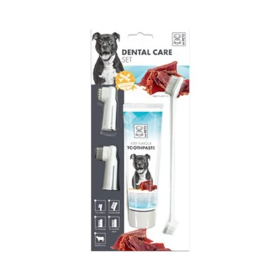 Gambar M-Pets Set Dental Care Anjing Rasa Daging Sapi