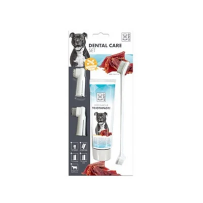 Gambar M-Pets Set Dental Care Anjing Rasa Daging Sapi