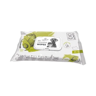 Gambar M-Pets Tisu Basah Pembersih Hewan Peliharaan Aroma Alpukat 15x20 cm