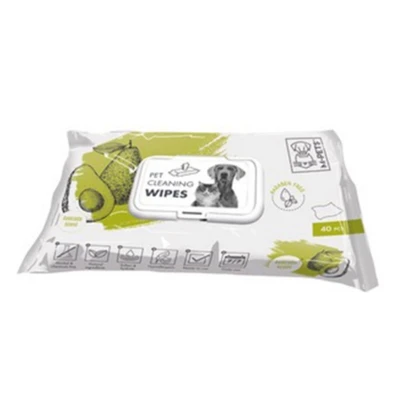 Gambar M-Pets Tisu Basah Pembersih Hewan Peliharaan Aroma Alpukat 15x20 cm