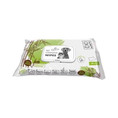 Gambar M-Pets Tisu Basah Pembersih Anjing & Kucing Bambu 15x20 cm - Hijau