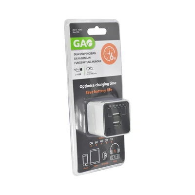Gambar Gao Saklar Timer USB 2 Soket 3.1 A