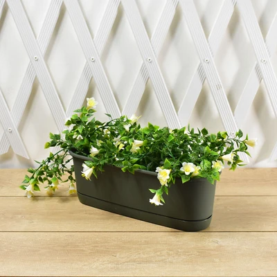 Gambar Clover Pot Bunga Slim - Hijau Tua