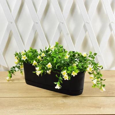 Gambar Clover Pot Bunga Slim - Hitam