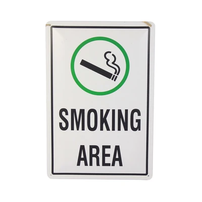 Gambar Krisbow Sign Label Smoking Area 30x20 cm