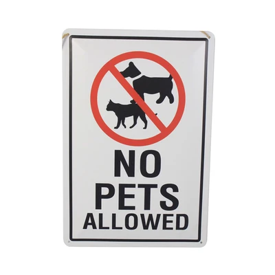 Gambar Krisbow Sign Label No Pets Allowed 30x20 cm