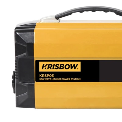 Gambar Krisbow Baterai Portabel 300W Krsp03 - Kuning/Hitam