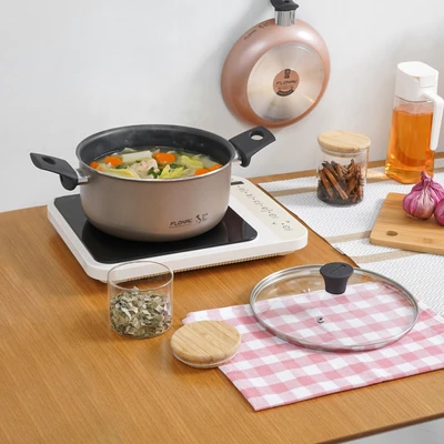 Gambar Flonal The Wall Panci Dutch Oven 22 Cm - Champagne