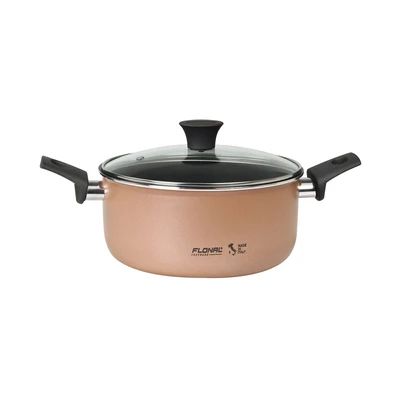 Gambar Flonal The Wall Panci Dutch Oven 22 Cm - Orange Apricot