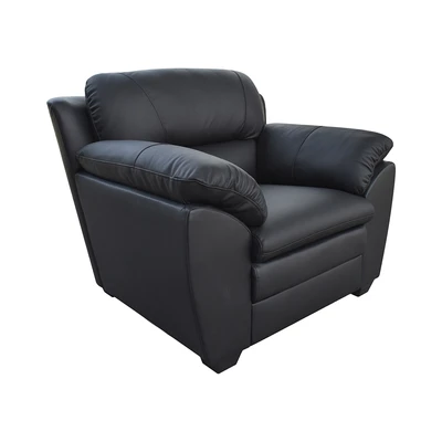 Gambar Informa Ziva Sofa Kulit 1 Seater - Hitam