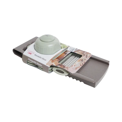 Gambar Cooking Color Prun Mandolin Alat Pengiris 32.5 cm - Hijau