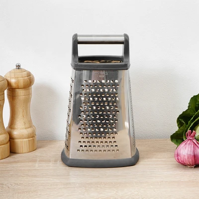 Gambar Cooking Color Prun Parutan 4 Sisi 13.9 cm - Abu-Abu