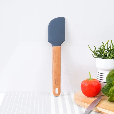 Gambar Cooking Color Prun Spatula Silikon - Abu-abu