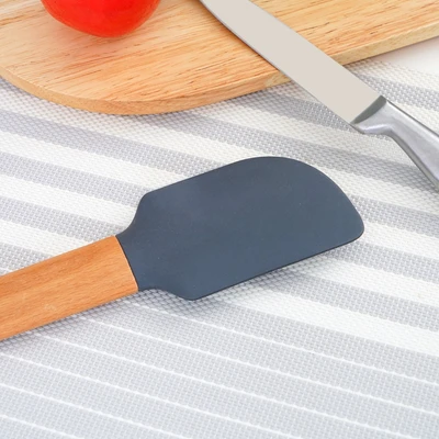 Gambar Cooking Color Prun Spatula Silikon - Abu-abu