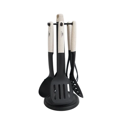Gambar Cooking Color Lark Set 6 Pcs Sendok Masak Dengan Holder