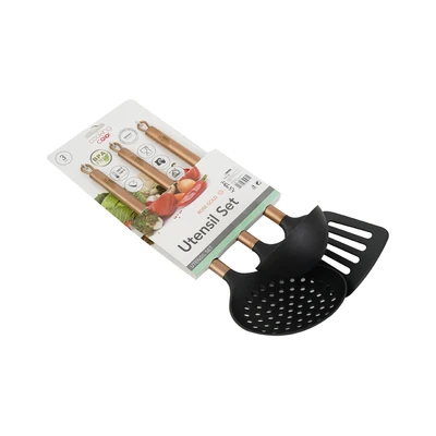 Gambar Cooking Color Lacey Peralatan Masak Set 3 pcs - Rose Gold