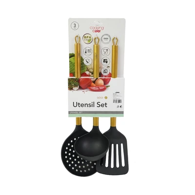 Gambar Cooking Color Lacey Peralatan Masak Set 3 pcs - Gold