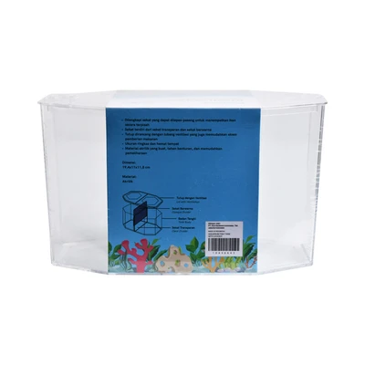 Gambar Fishland 2.5 Ltr Aquarium Mini Dengan Sekat Akrilik