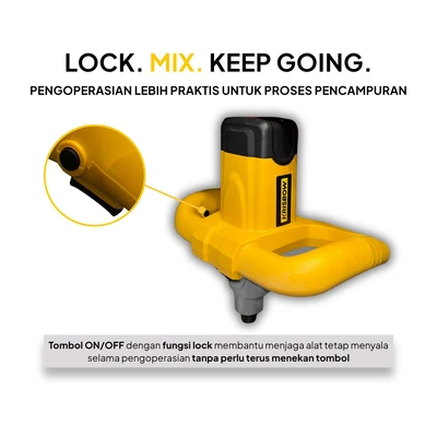 Gambar Krisbow Pengaduk Cat 120 mm 1220 Watt Irm121