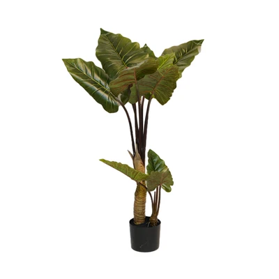 Gambar Informa Tanaman Artifisial Rainbow Taro Dengan Pot 101x98x134 cm - Hijau