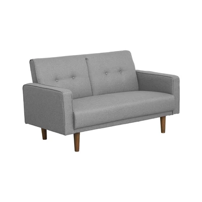 Gambar Nordia Kila Sofa Fabric 2 Seater - Abu-abu