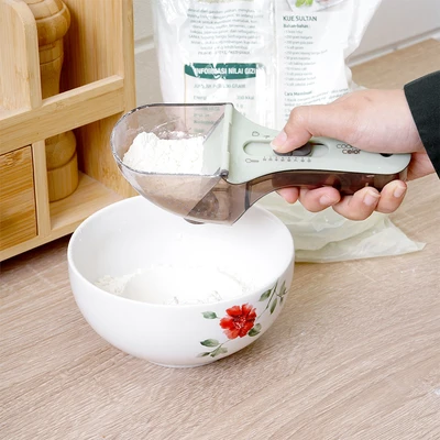 Gambar Cooking Color Prun Sendok Takar Adjustable - Hijau Mint