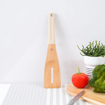 Gambar Cooking Color Prun Spatula Turner Slotted - Krem