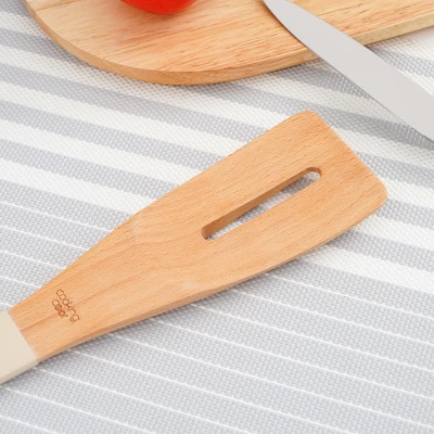 Gambar Cooking Color Prun Spatula Turner Slotted - Krem
