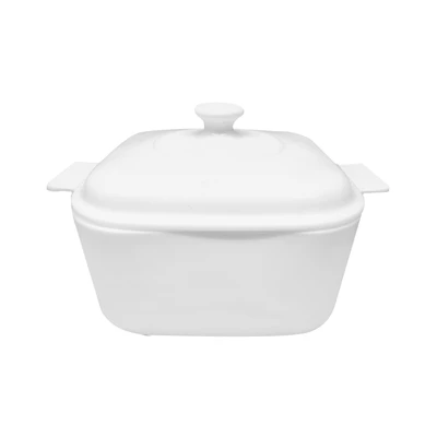 Gambar Selma 24.5 Cm Jill Panci Casserole Opal - Putih