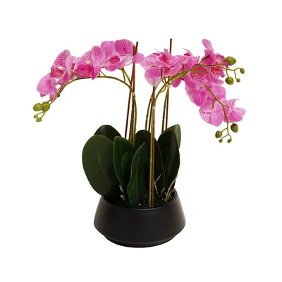 Gambar Informa Bunga Artifisial Orchid Dengan Pot 22x22x70 cm - Ungu