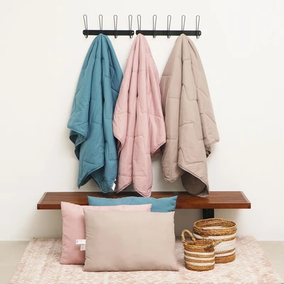 Gambar Informa 150x200 cm Bed Cover Microfiber Polyester Marshmallow - Cokelat