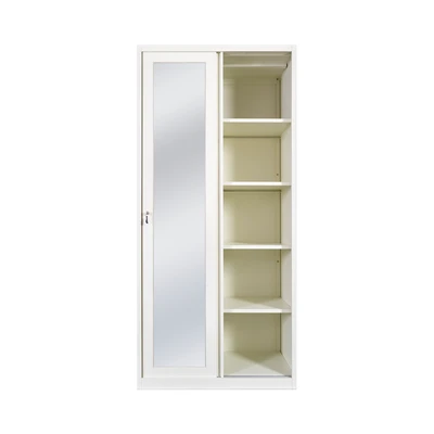 Gambar Masterspace Lemari Pakaian 2 Pintu Geser 90x55x195 cm - Putih