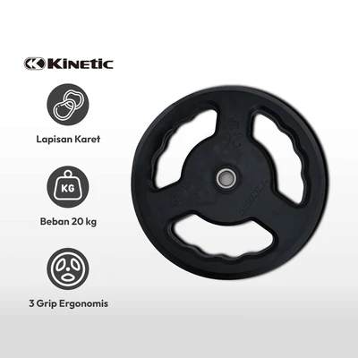 Gambar Kinetic 3 Grip Weight Plate 20 Kg