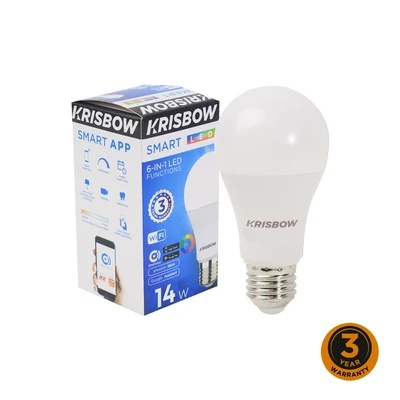 Gambar Krisbow Smart Bohlam Led 14 Watt Rgbcw