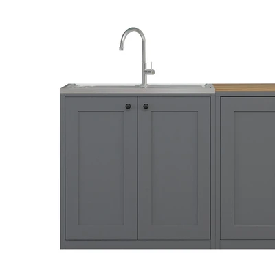 Gambar Informa Scott Kitchen Set Metal - Abu-abu