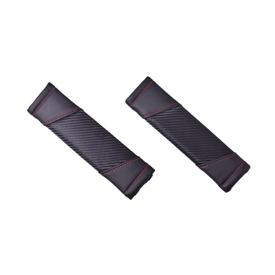 Gambar Set 2 Pcs Sarung Seat Belt - Hitam/merah