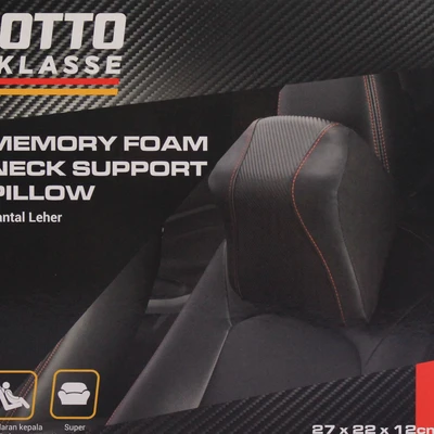 Gambar Otto Klasse Bantal Leher Carbon Untuk Kursi Mobil- Hitam