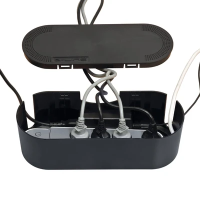 Gambar D - Line Kotak Organizer Kabel - Hitam