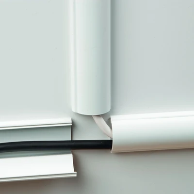 Gambar D - Line Pipa Pelindung Kabel 30x15 mm - Putih