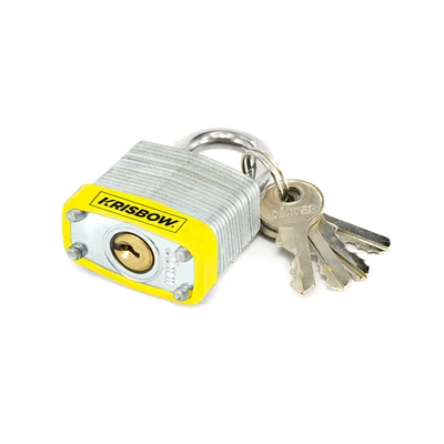 Gambar Krisbow Gembok Laminasi Short Shackle - Silver